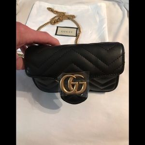 ❤️GUCCI FASHION CROSS BODY BAG WITH 45” GOLD CHAIN❤️NWOT